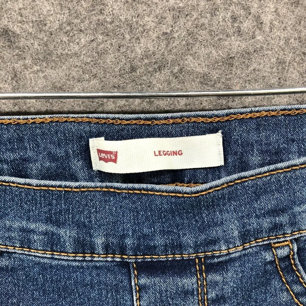 Levi's‎ Girls Size 14 Legging Jeans Pull On Jegging Blue Medium Wash Skinny